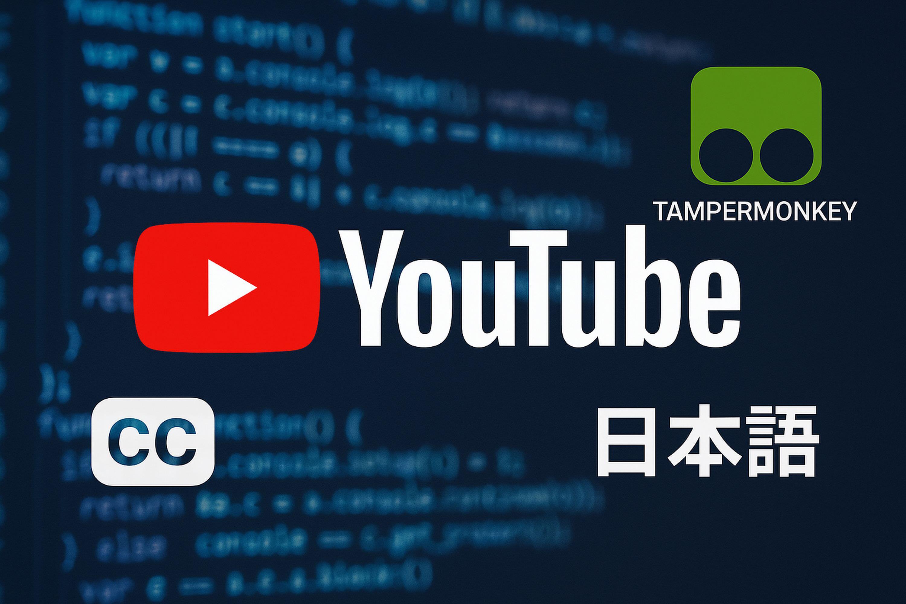 YouTubeの自動翻訳字幕を日本語に固定する方法：Tampermonkeyスクリプトで快適視聴！